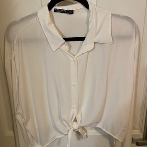 Button down cover up shirt